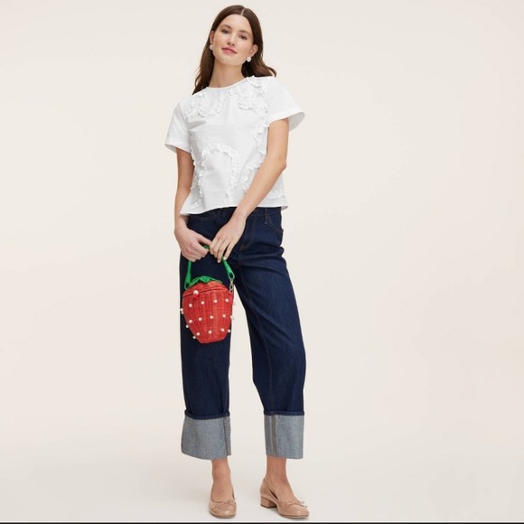 Kate Spade Red and Green Mini Bag with Strawberry Design - Picture 5 of 11